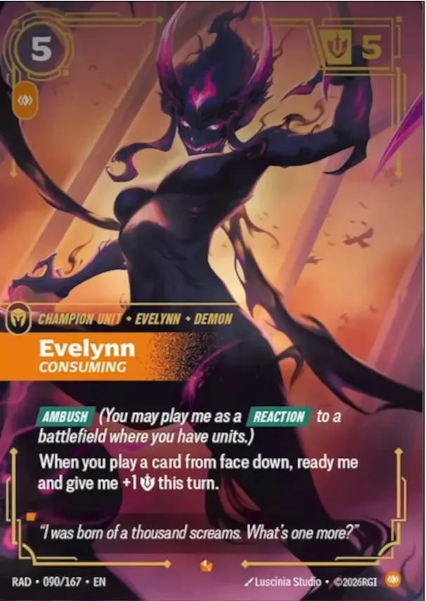 Evelynn - Consuming — Radiance — Riftbound
