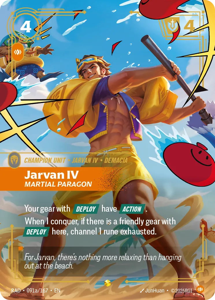 Jarvan IV - Martial Paragon from Radiance - Riftbound: League of Legends TCG
