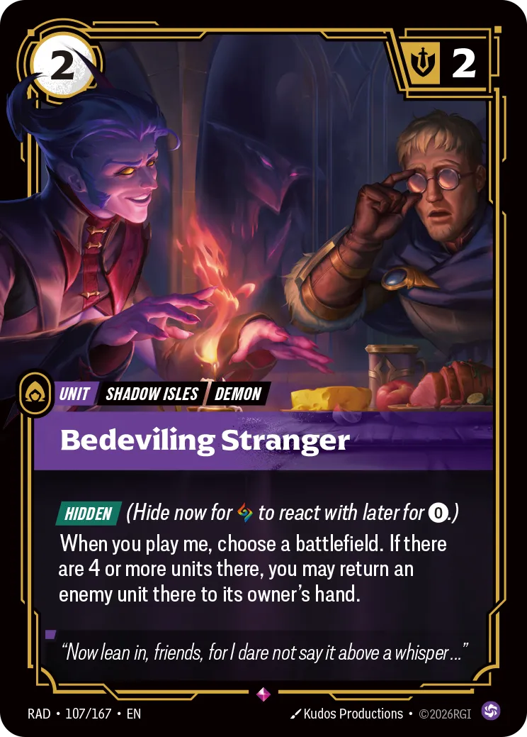 Bedeviling Stranger — Radiance — Riftbound: League of Legends TCG