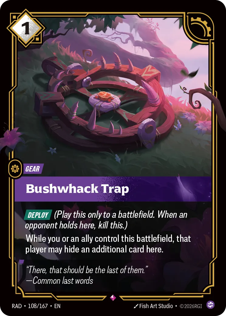 Bushwhack Trap — Radiance — Riftbound
