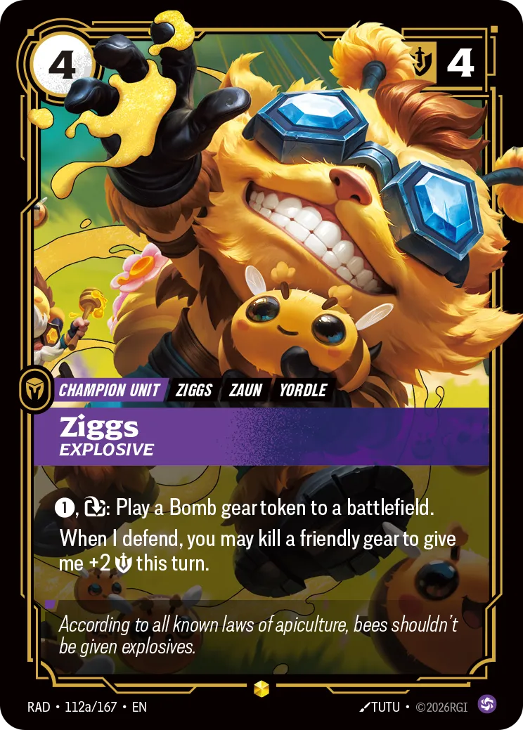 Ziggs - Explosive — Radiance — Riftbound