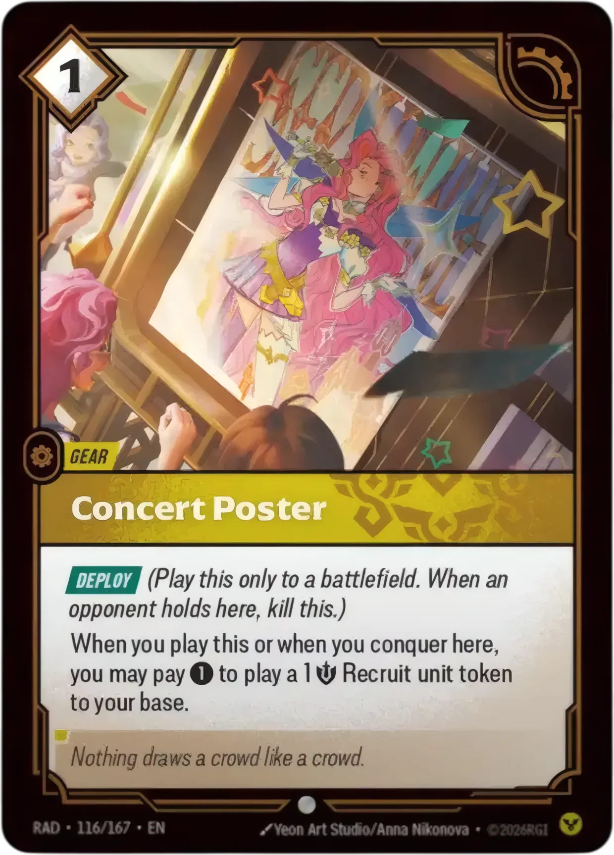 Concert Poster — Radiance — Riftbound