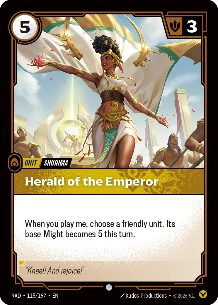 Herald of the Emperor — Radiance — Riftbound