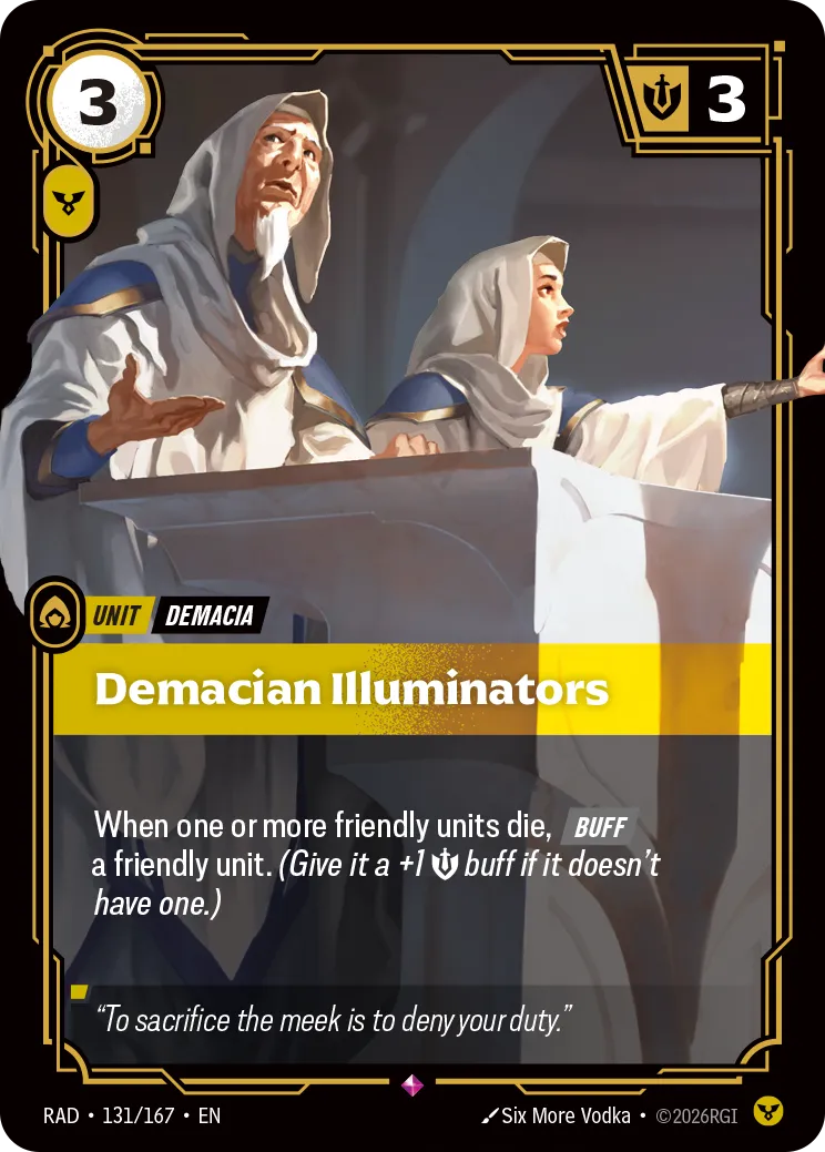 Demacian Illuminators — Radiance — Riftbound
