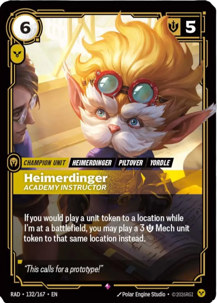 Heimerdinger - Academy Instructor — Radiance — Riftbound