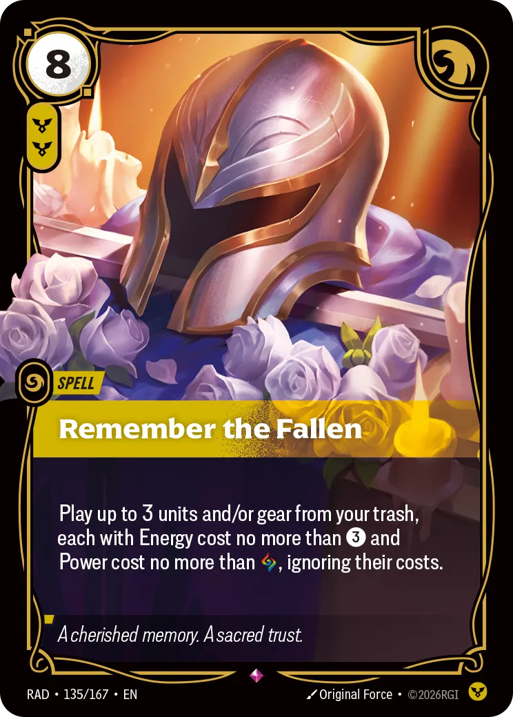 Remember the Fallen — Radiance — Riftbound