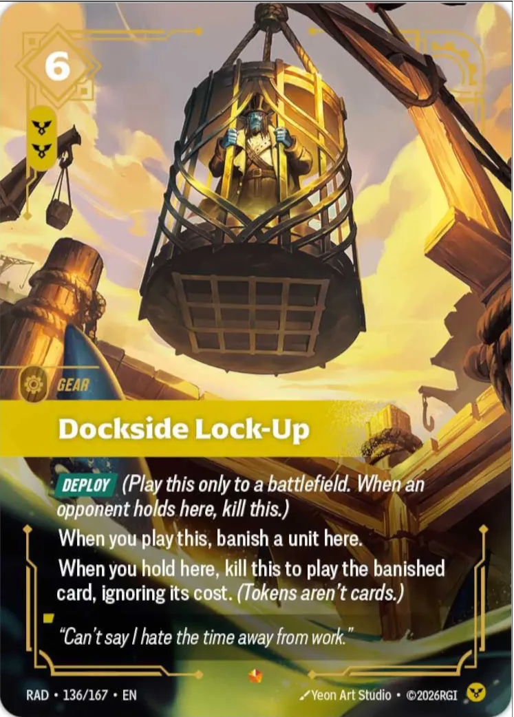 Dockside Lock-Up — Radiance — Riftbound