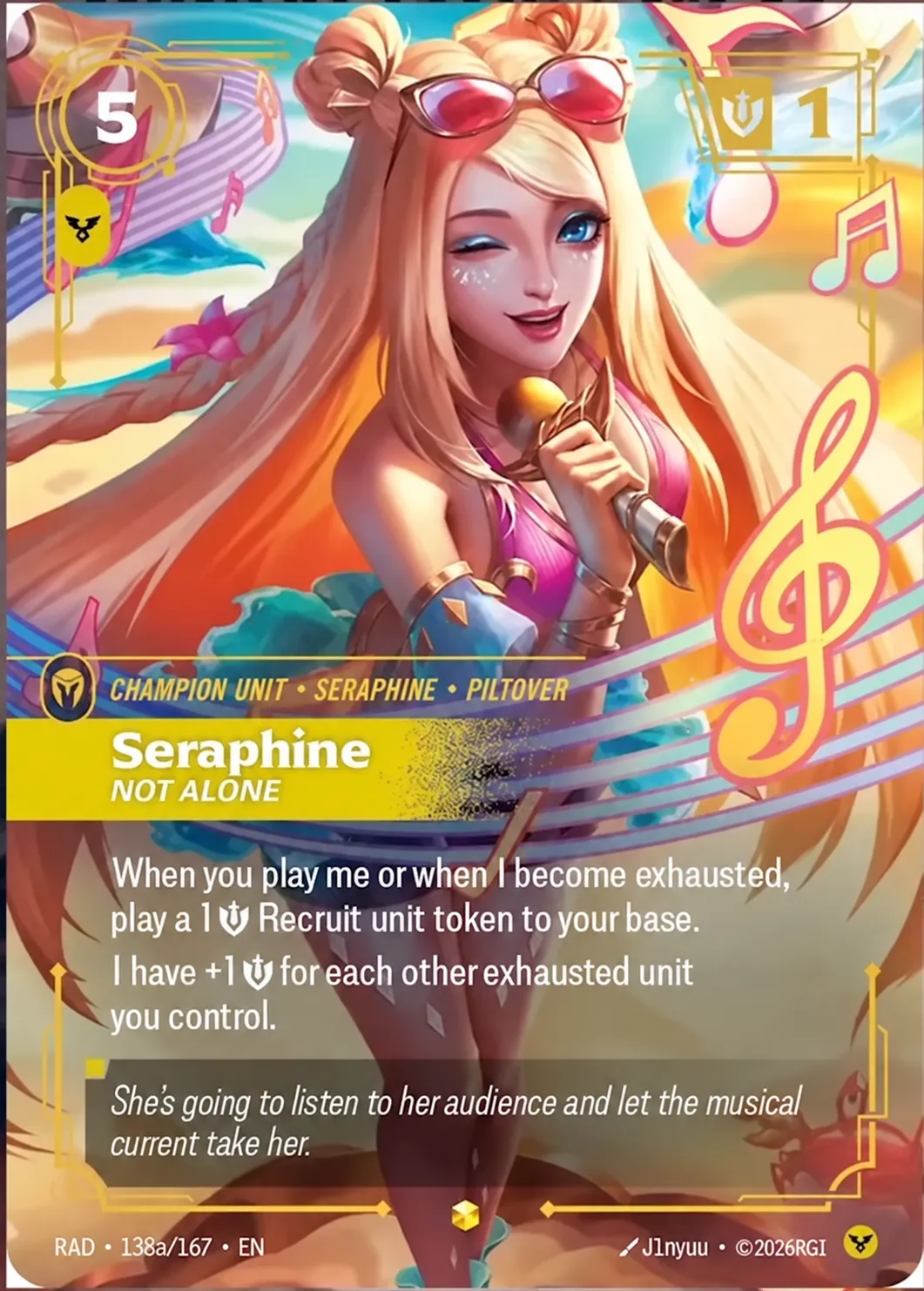 Seraphine - Not Alone — Radiance — Riftbound
