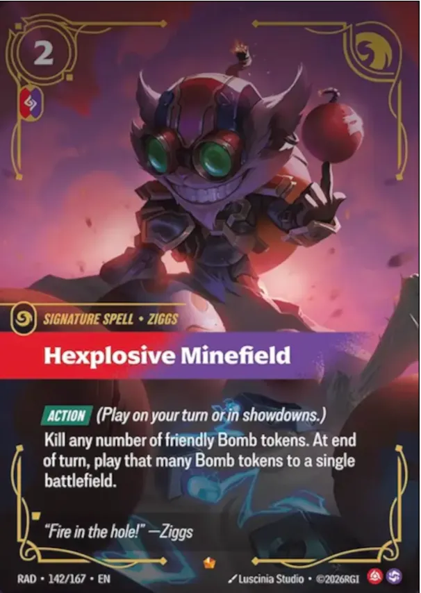 Hexplosive Minefield — Radiance — Riftbound: League of Legends TCG