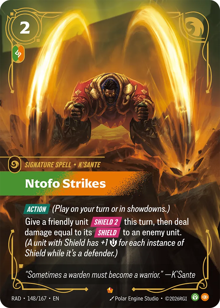 Ntofo Strikes — Radiance — Riftbound: League of Legends TCG