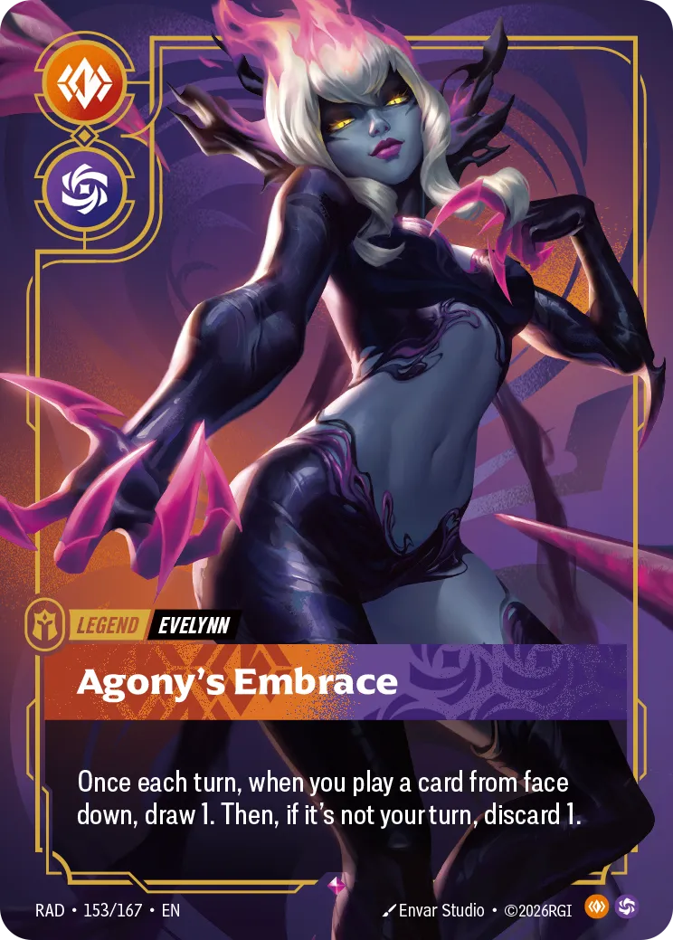Evelynn - Agony's Embrace — Radiance — Riftbound