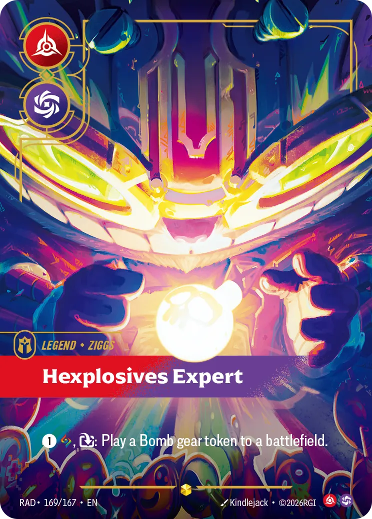 Ziggs - Hexplosives Expert (Overnumbered) — Radiance — Riftbound: League of Legends TCG