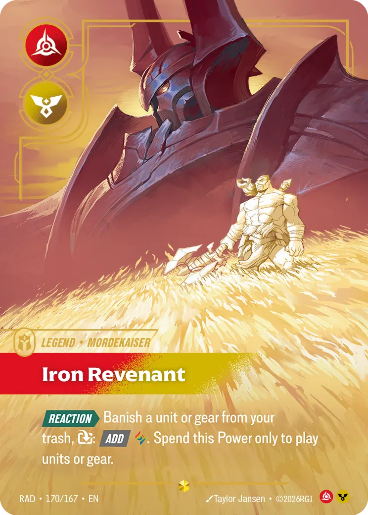 Mordekaiser - Iron Revenant (Overnumbered) — Radiance — Riftbound
