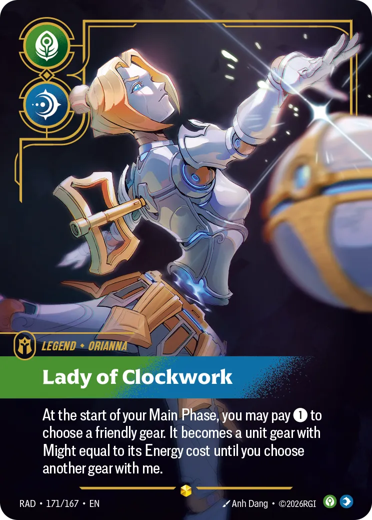 Orianna - Lady of Clockwork (Overnumbered) — Radiance — Riftbound