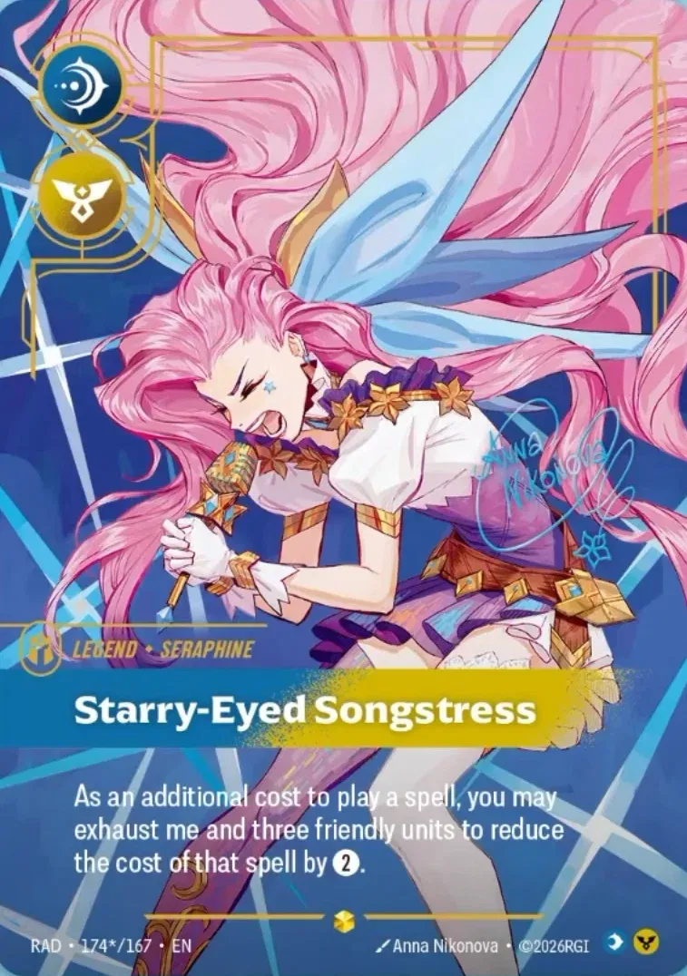 Seraphine - Starry-Eyed Songstress (Signature) — Radiance — Riftbound