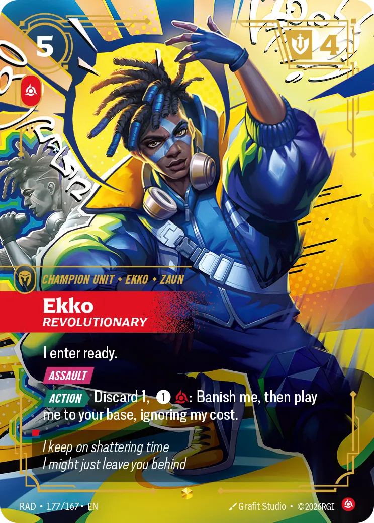 Ekko - Revolutionary (Overnumbered) — Radiance — Riftbound