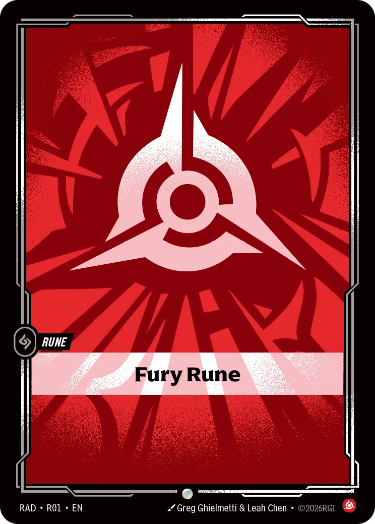 Fury Rune — Radiance — Riftbound