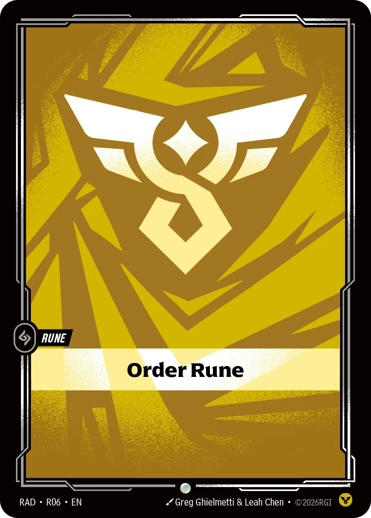 Order Rune — Radiance — Riftbound
