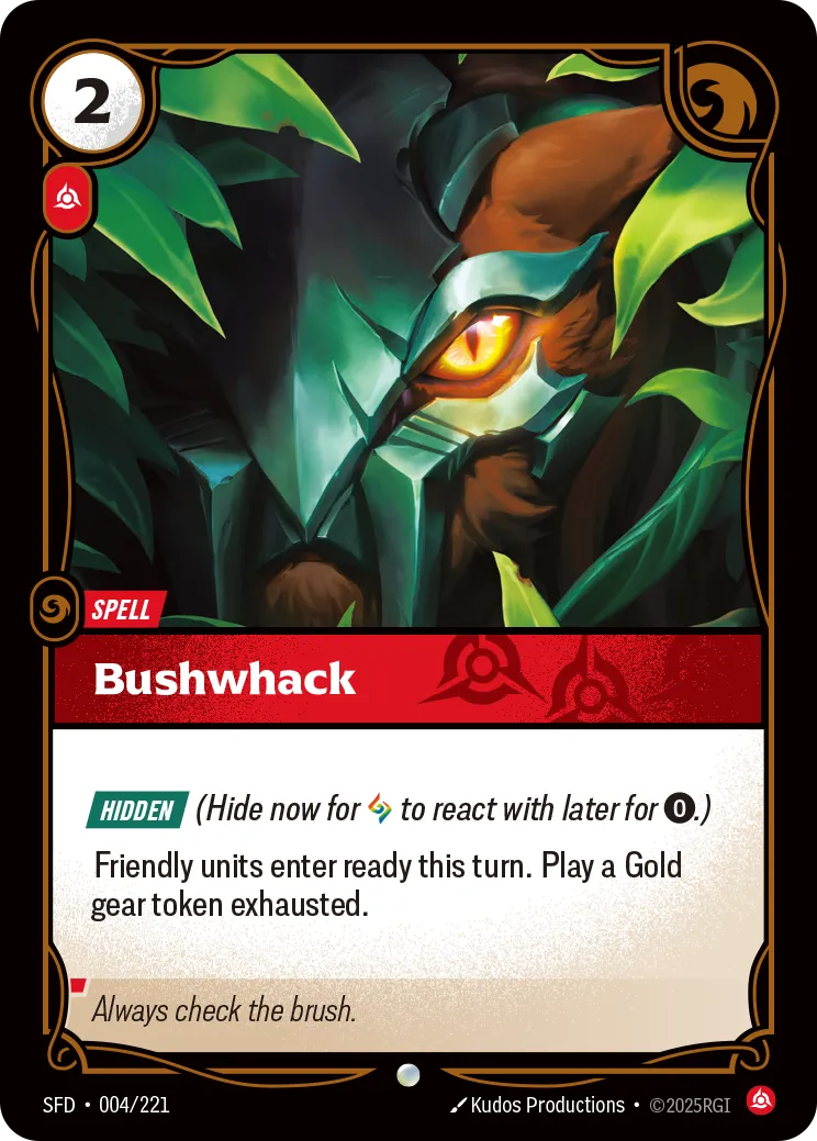 Bushwhack — Spiritforged — Riftbound