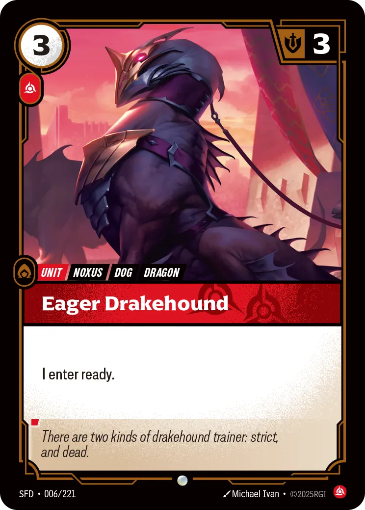 Eager Drakehound — Spiritforged — Riftbound