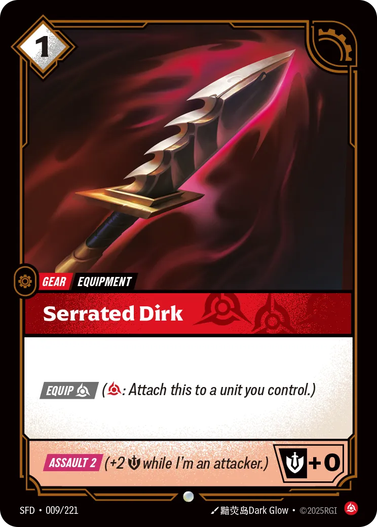 Serrated Dirk — Spiritforged — Riftbound