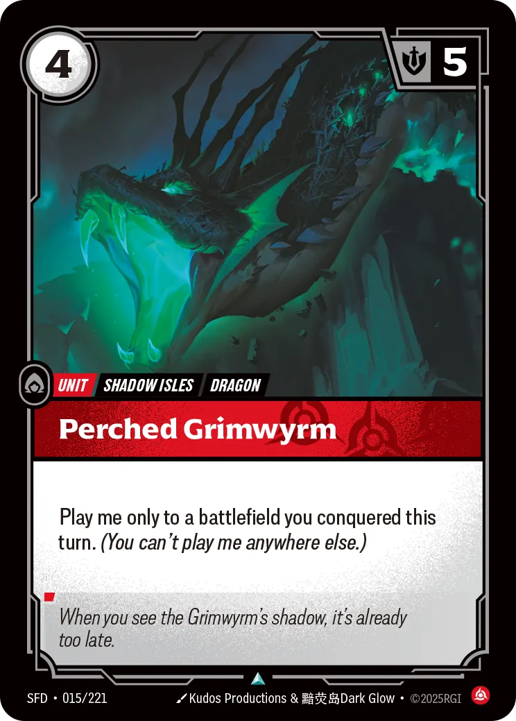 Perched Grimwyrm — Spiritforged — Riftbound