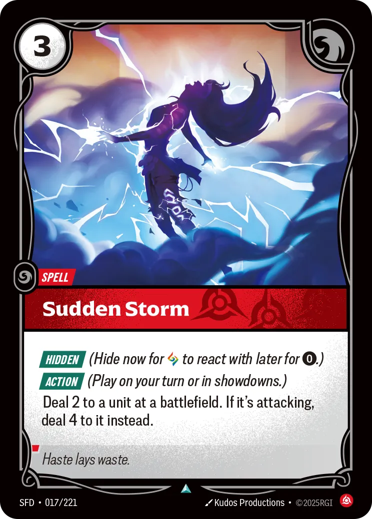 Sudden Storm — Spiritforged — Riftbound