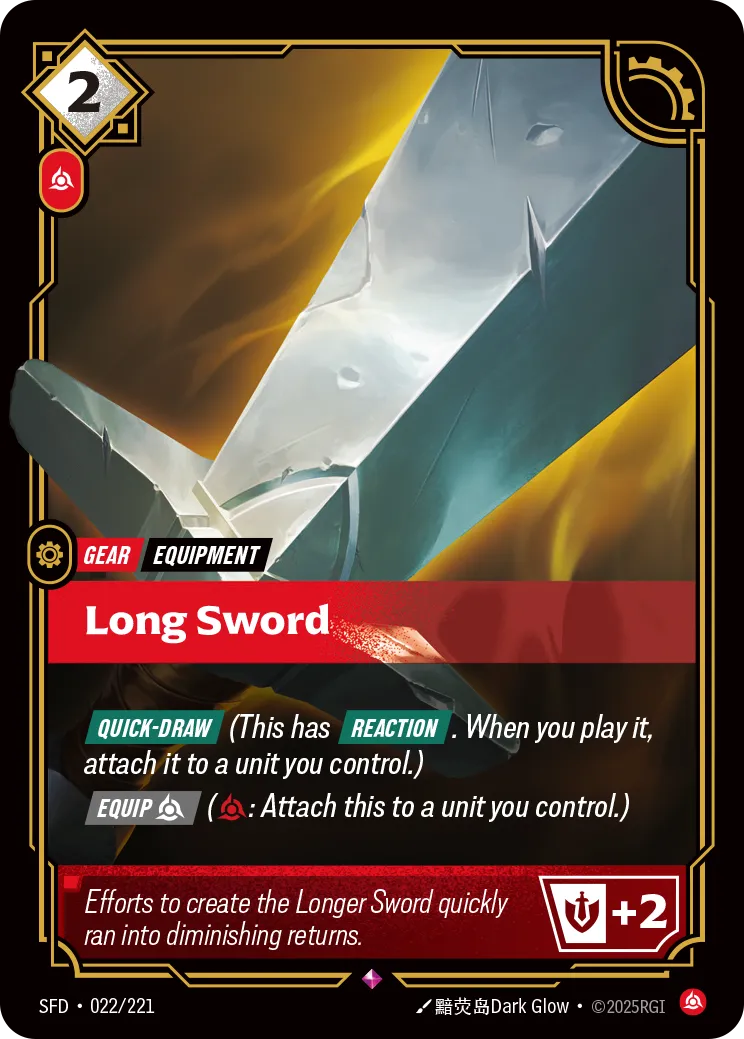 Long Sword — Spiritforged — Riftbound