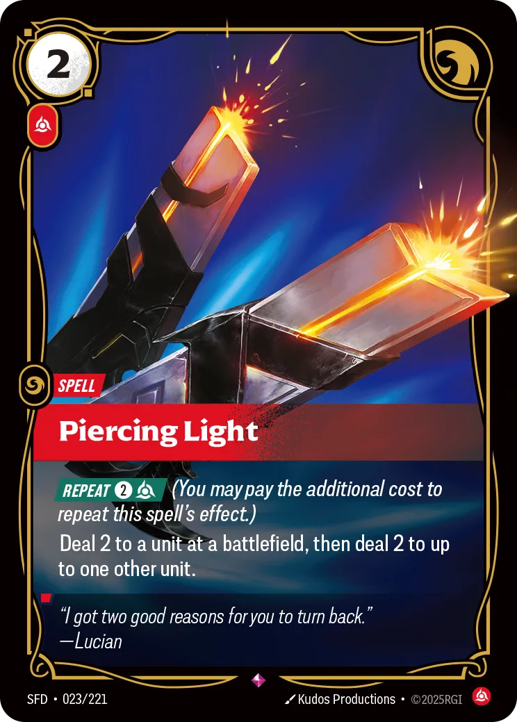 Piercing Light — Spiritforged — Riftbound