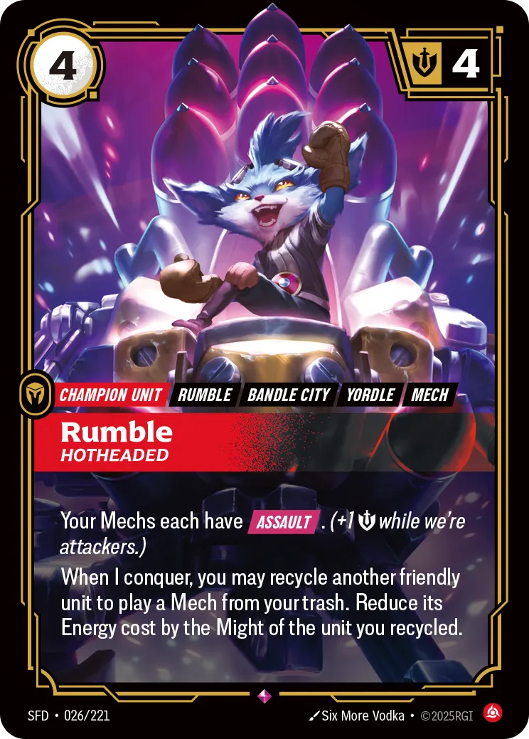 Rumble - Hotheaded — Spiritforged — Riftbound