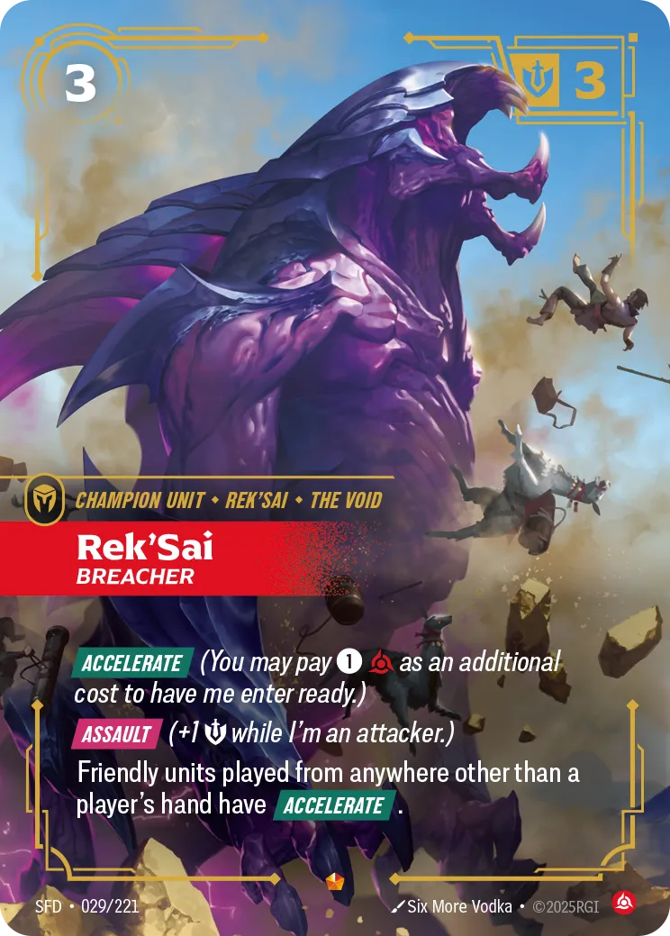 Rek'Sai - Breacher — Spiritforged — Riftbound: League of Legends TCG