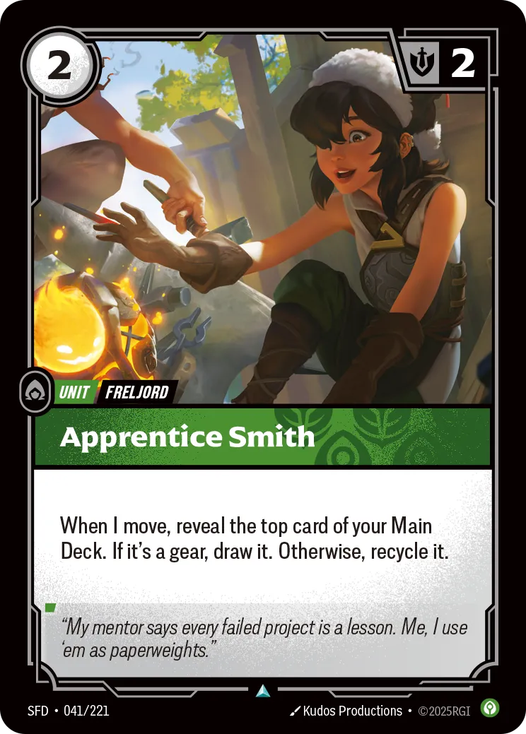 Apprentice Smith — Spiritforged — Riftbound