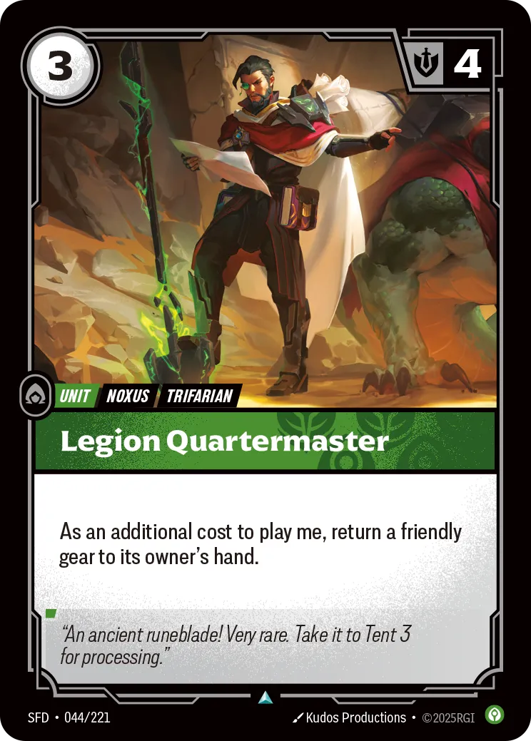 Legion Quartermaster — Spiritforged — Riftbound