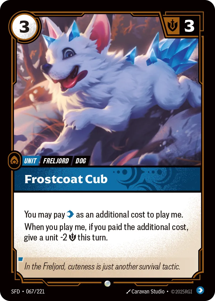 Frostcoat Cub — Spiritforged — Riftbound