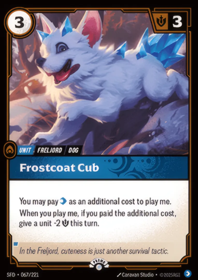 Frostcoat Cub — Spiritforged - Promo Cards — Riftbound