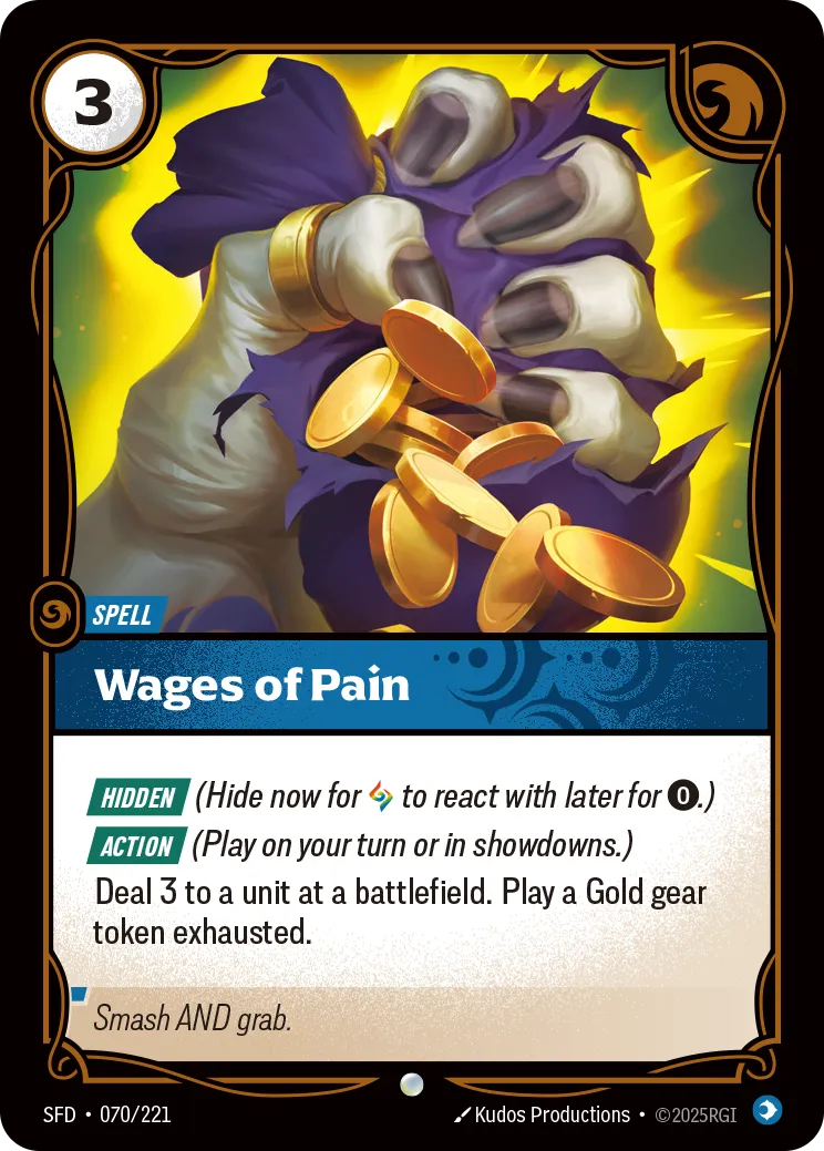 Wages of Pain — Spiritforged — Riftbound