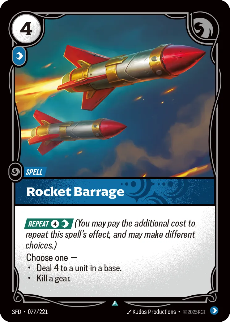 Rocket Barrage — Spiritforged — Riftbound