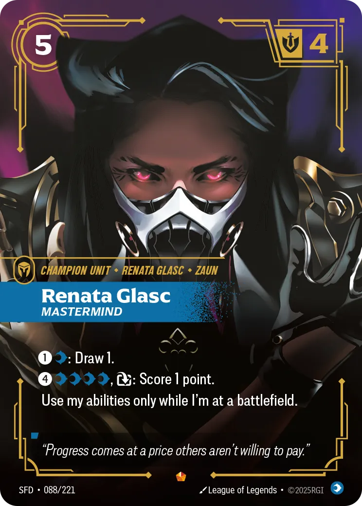 Renata Glasc - Mastermind — Spiritforged — Riftbound