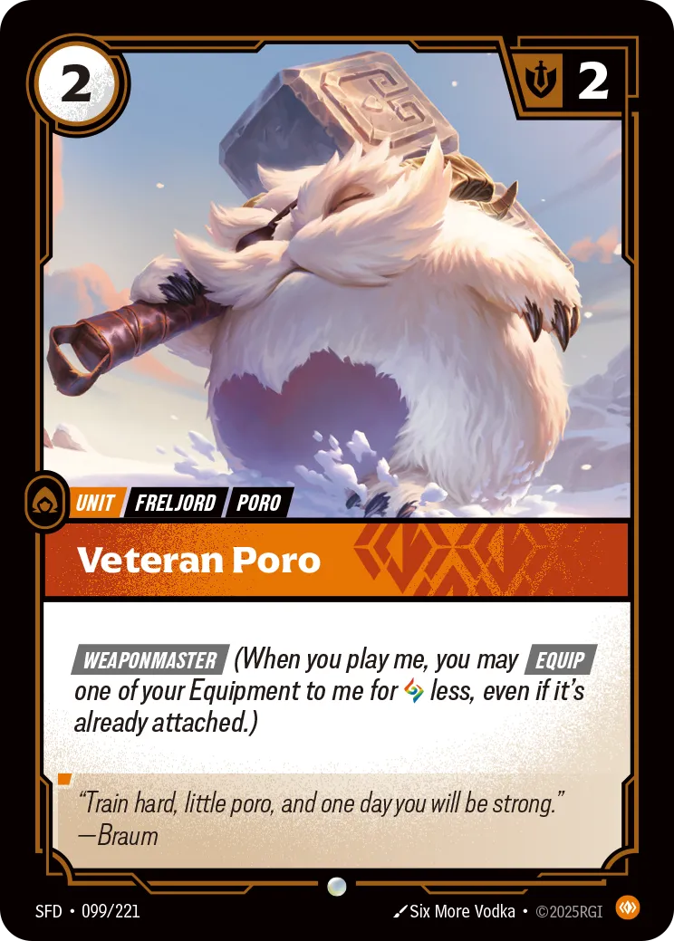 Veteran Poro — Spiritforged — Riftbound