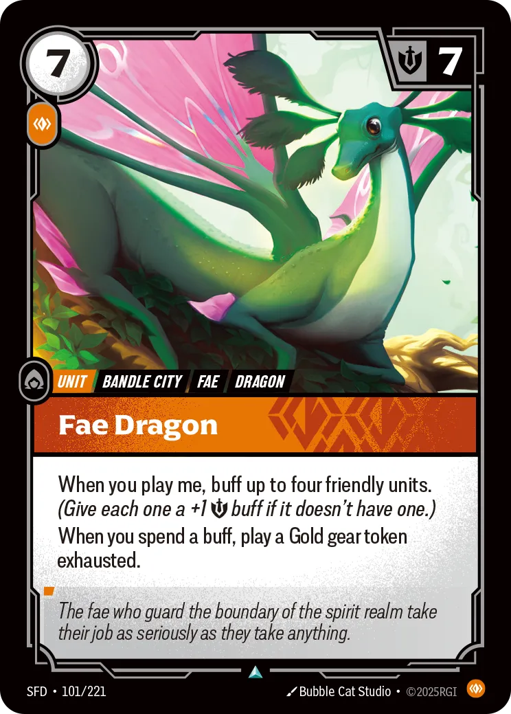 Fae Dragon — Spiritforged — Riftbound