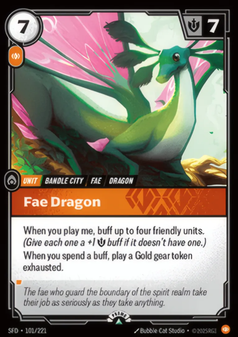 Fae Dragon — Spiritforged - Promo Cards — Riftbound