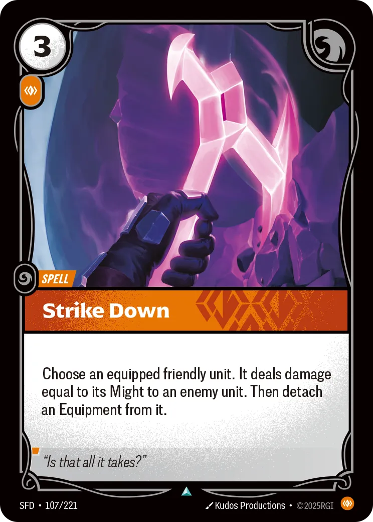 Strike Down — Spiritforged — Riftbound