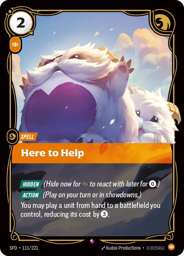 Here to Help — Spiritforged — Riftbound