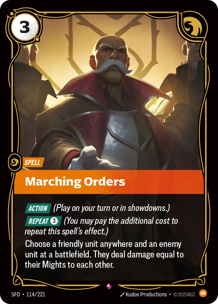 Marching Orders — Spiritforged — Riftbound