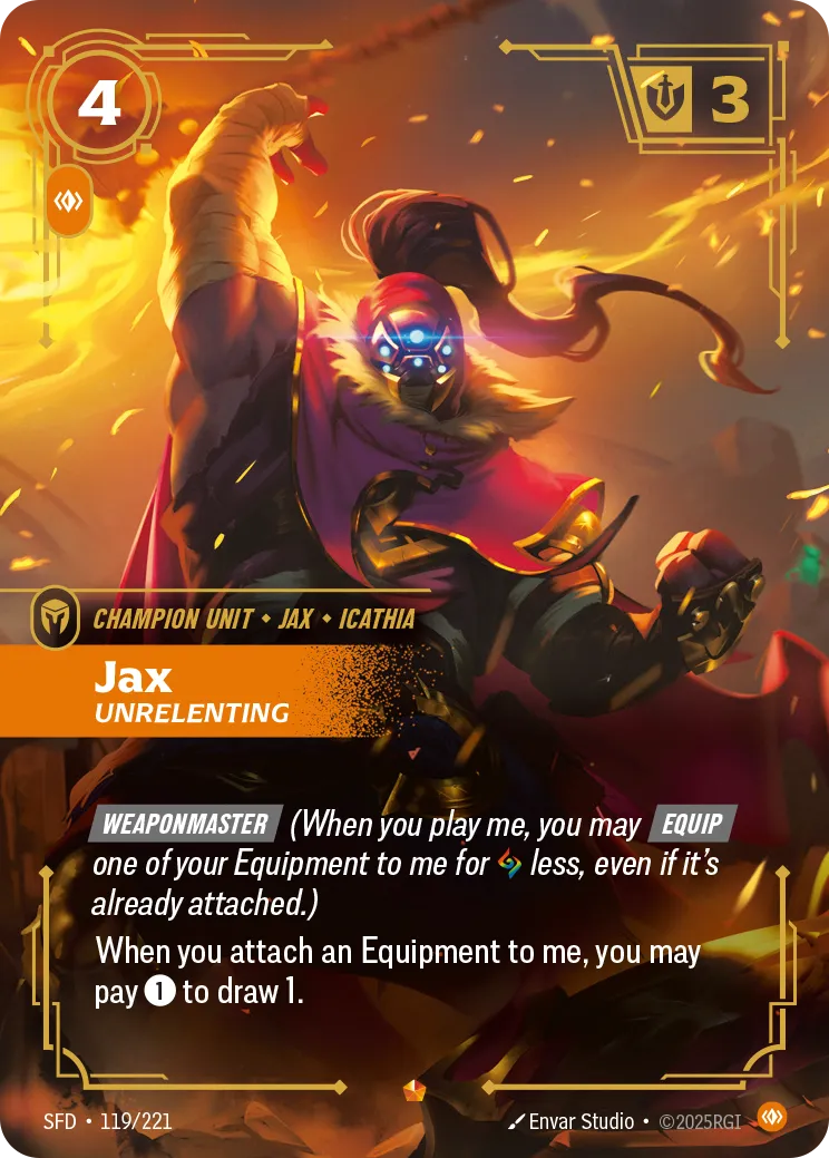 Jax - Unrelenting from Spiritforged - Riftbound: League of Legends TCG