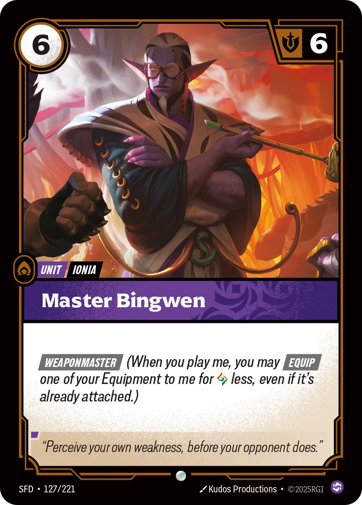 Master Bingwen — Spiritforged — Riftbound
