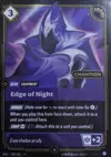 Product image for Edge of Night (Champion stamp)