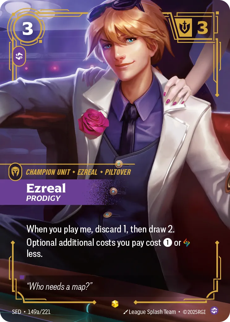 Ezreal - Prodigy (Alternate Art) — Spiritforged — Riftbound