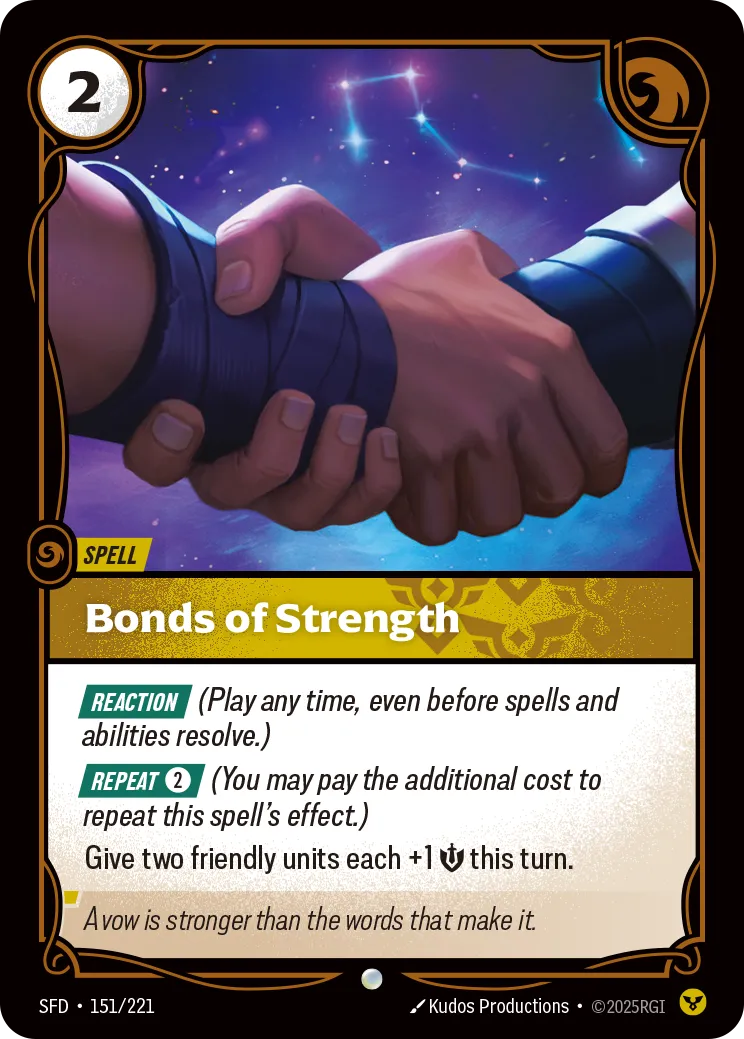 Bonds of Strength — Spiritforged — Riftbound