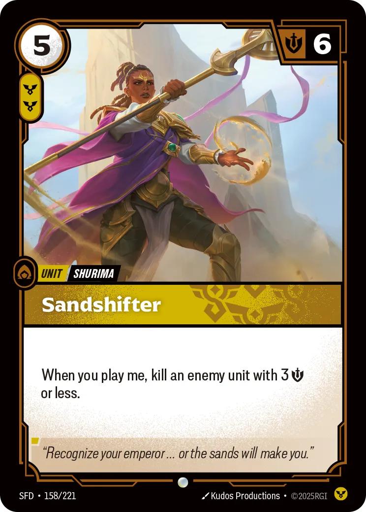Sandshifter — Spiritforged — Riftbound